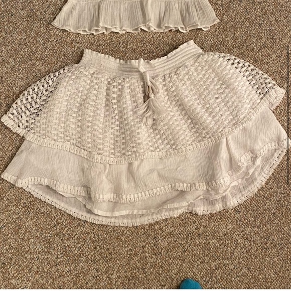 White eyelet skirt and top set - Picture 5 of 6